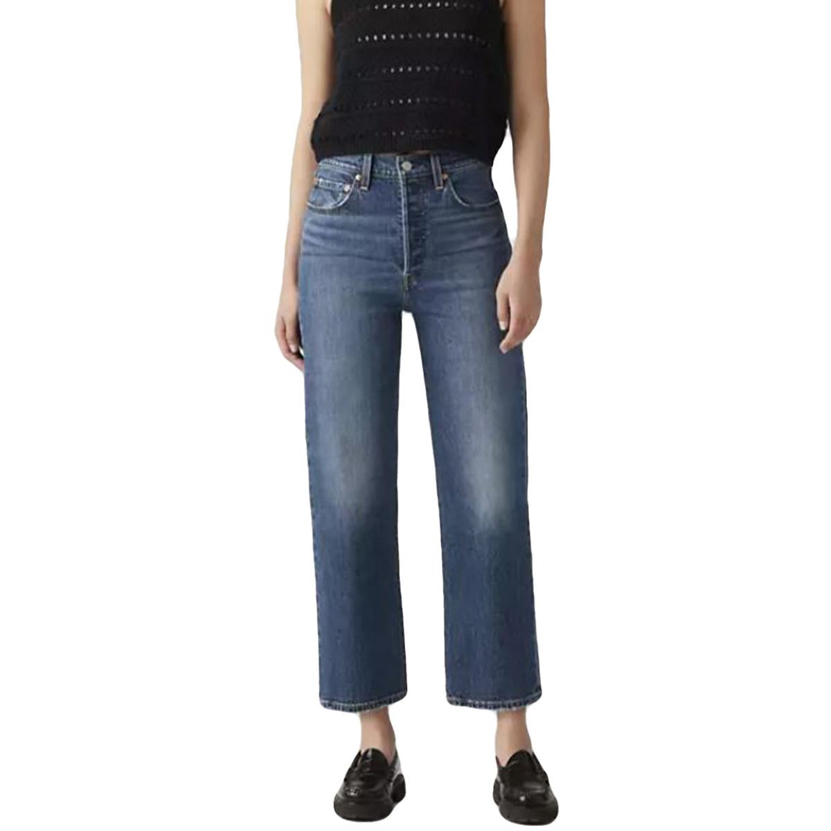 RIBCAGE STRAIGHT ANKLE DARK WASH - Pantaloni Denim Jeans Donna Blu 72693 0218 LEVIS 