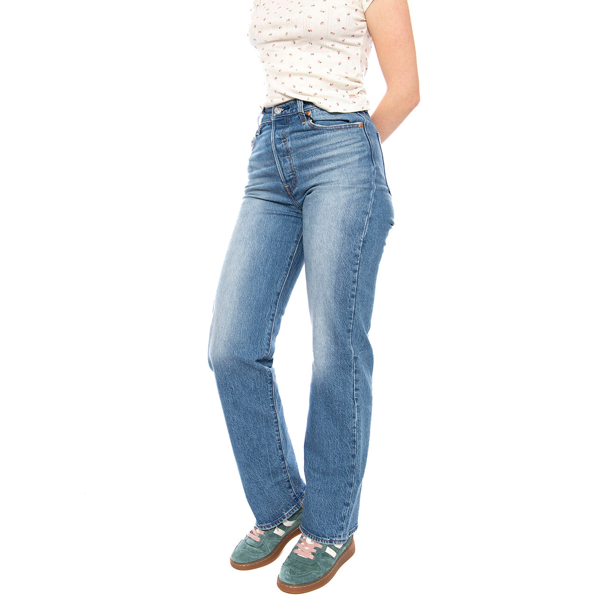 Ribcage Full Length Dance Around - Jeans Donna Blu 79078 0008 LEVIS 