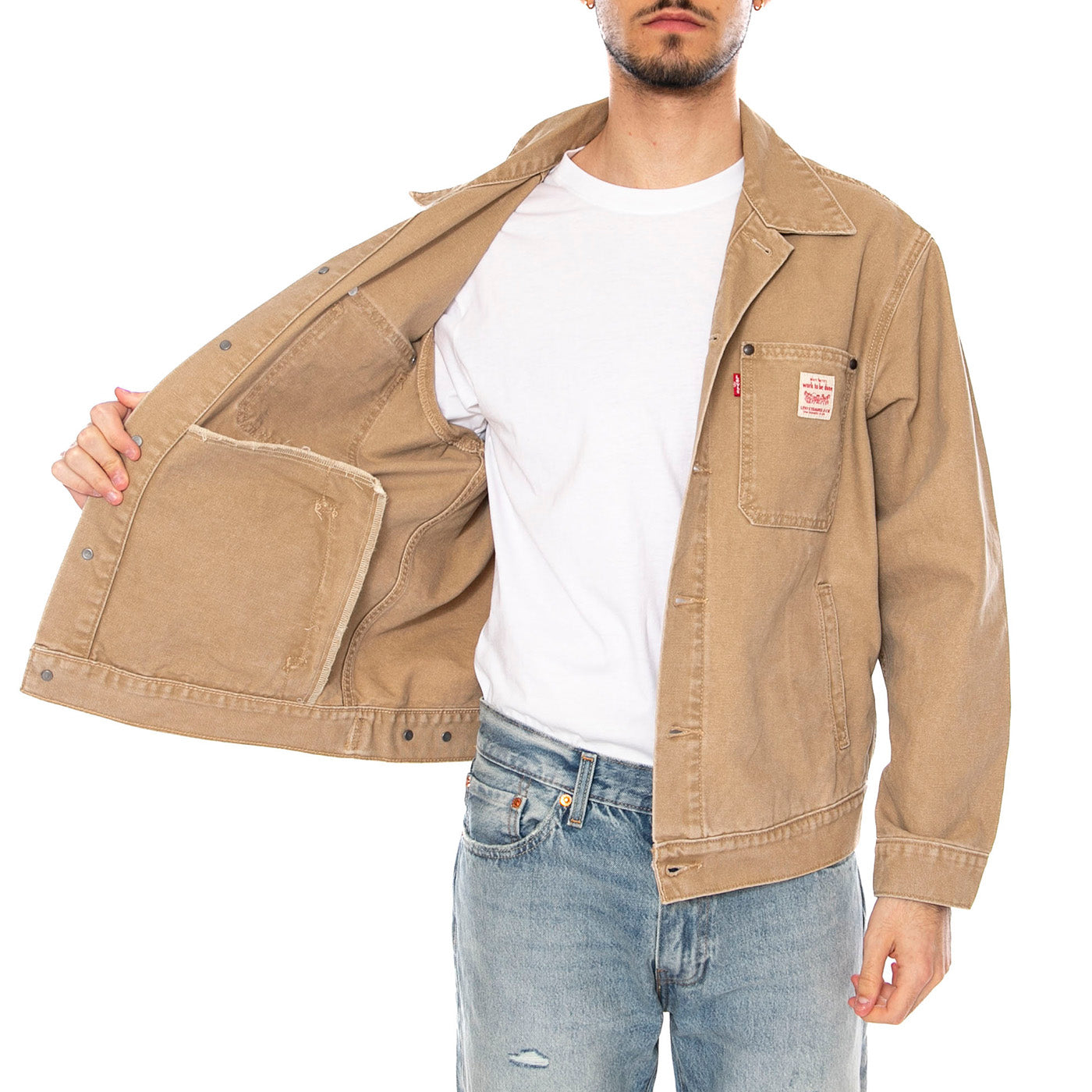 SUNRISE TRUCKER TIGER'S EYES - Giacca Uomo Beige A4820 0023 LEVIS 