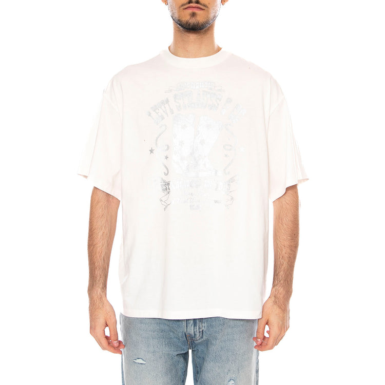 GRAPHIC SHORT STACK TEE SUGAR SWIZZLE - Maglietta Girocollo Uomo Bianca<BR/> A4924 0114 LEVIS 