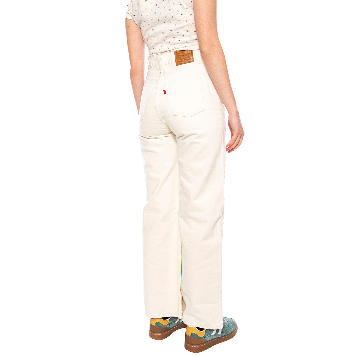 Ribcage Wide Leg H223 Polar Perimeter - Pantaloni Donna Beige A6081 0009 LEVIS 