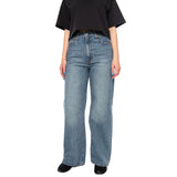 RIBCAGE WIDE LEG - Damen Denim Jeans Blau LEVIS