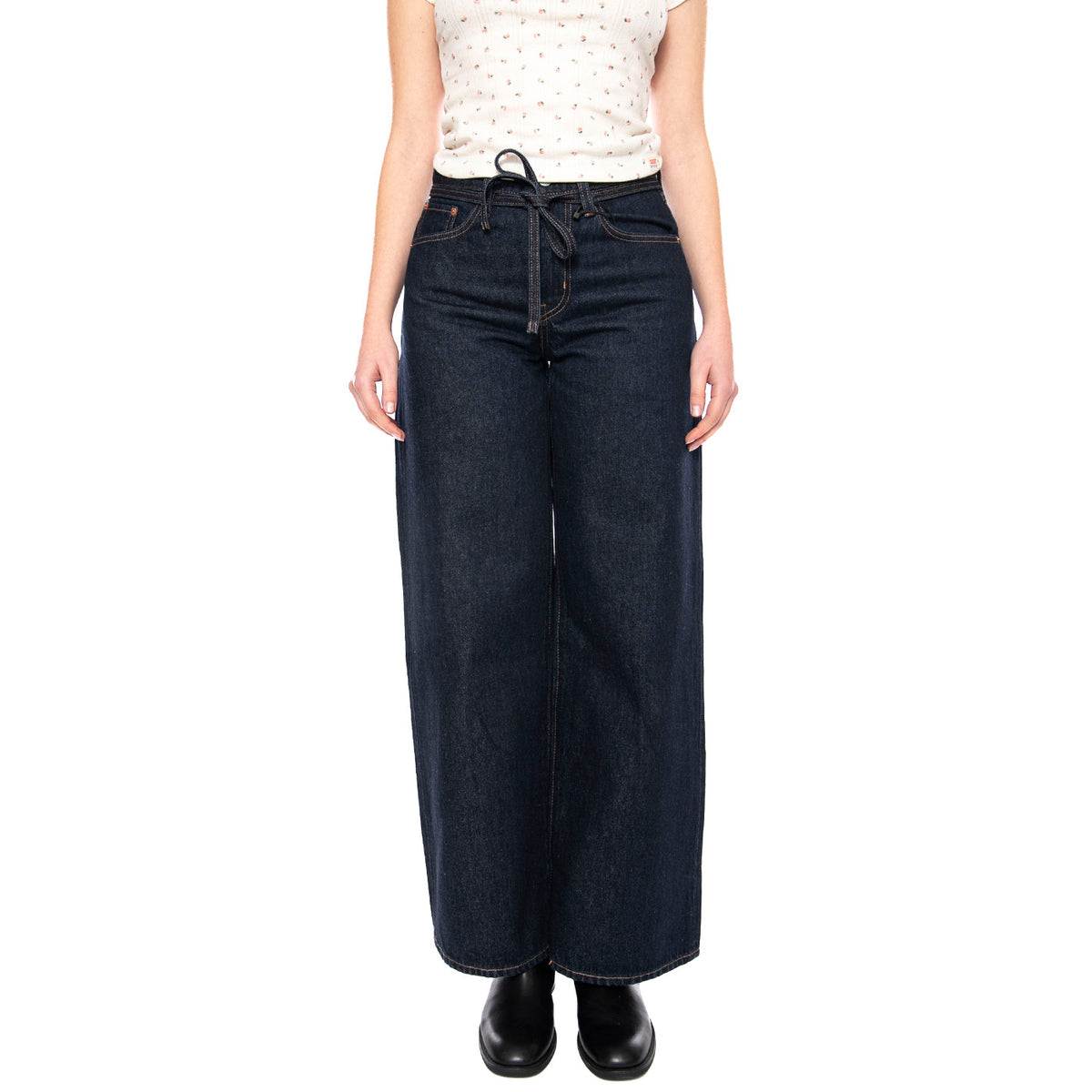 XL Straight - Good Grades Tencel - Pantaloni Donna Dark Indigo Blu A8701 0007 LEVIS 