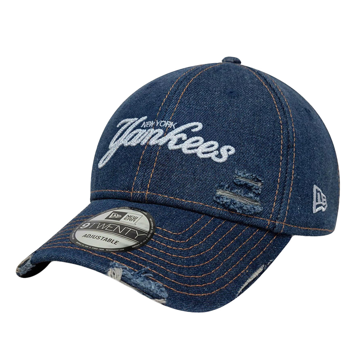 Denim Distress 9TWENTY® New York Yankees - Cappellino Blu Navy 60771839 NVY NEW ERA 