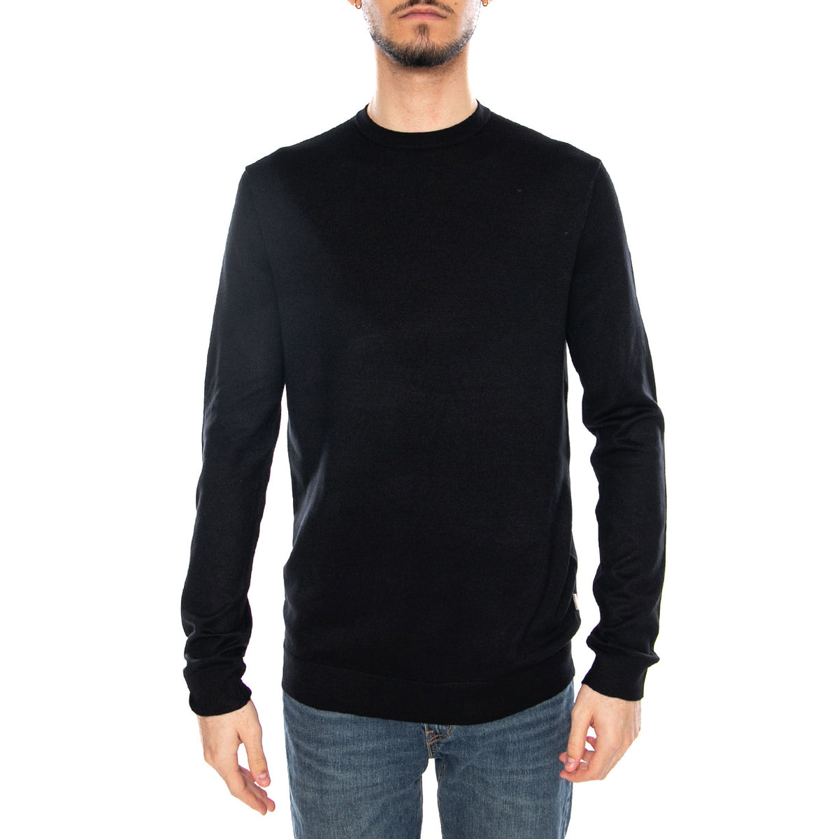 Onswyler Life Reg 14 LS Crewknit Noos Black - Maglione Girocollo Uomo Nero 22020088 BLK ONLY & SONS 