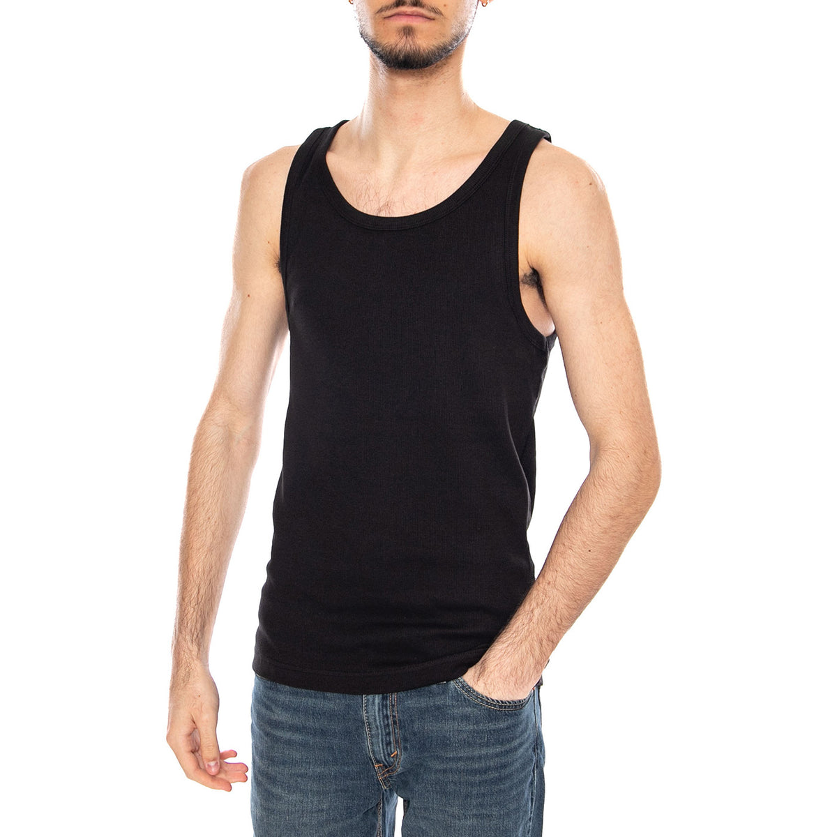 Tanner Reg SL Tank Top Noos Black - Canotta Uomo Nera 22030217 BLACK ONLY & SONS 