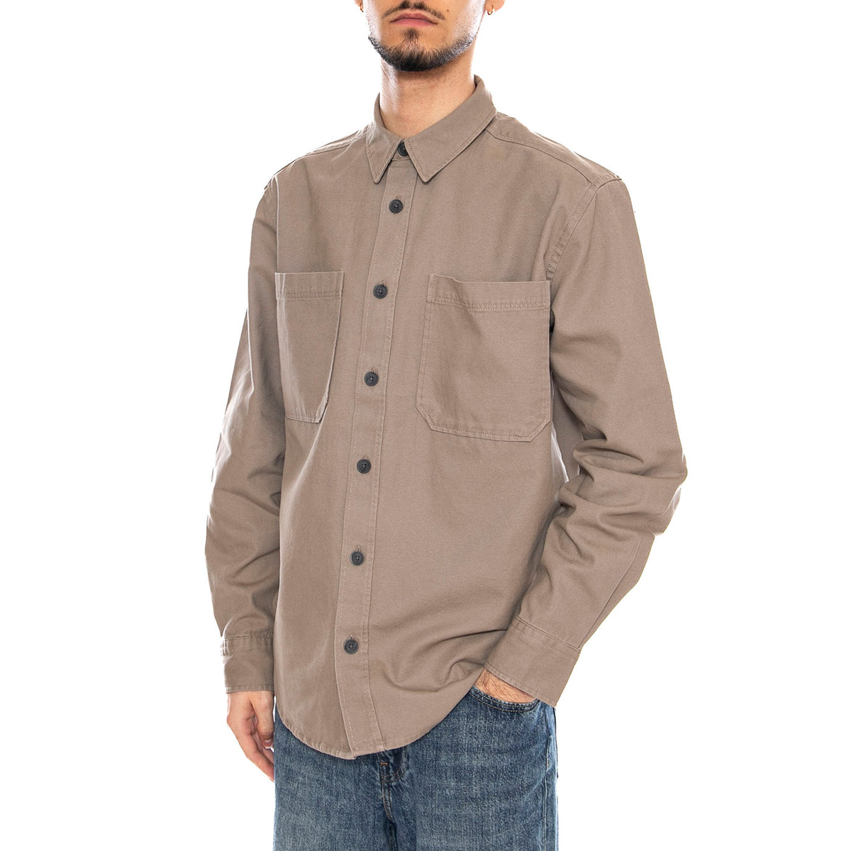 ONSALP Canvas Overshirt - Desert Taupe - Camicia Uomo 22036879-BEIGE DESERT TAUPE ONLY & SONS 