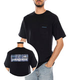 M'S BOARDSHORT LOGO POCKET RESPONSIBILI-TEE BLACK - Rundhals-T-Shirt Herren Schwarz Herren PATAGONIA