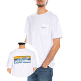 M's Boardshort Logo Pocket Responsibili-Tee White - Crewneck T-Shirt Herren Weiß  Herren PATAGONIA