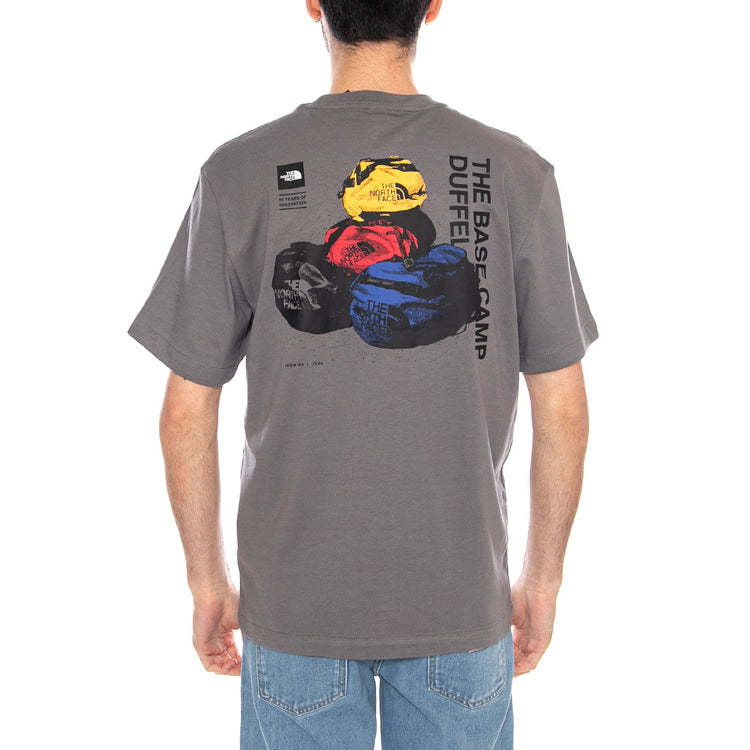 M BCD CEL RX SS Tee Smoked Pearl - Maglietta Girocollo Uomo Grigia NF0A8GAQ 0UZ1 THE NORTH FACE 