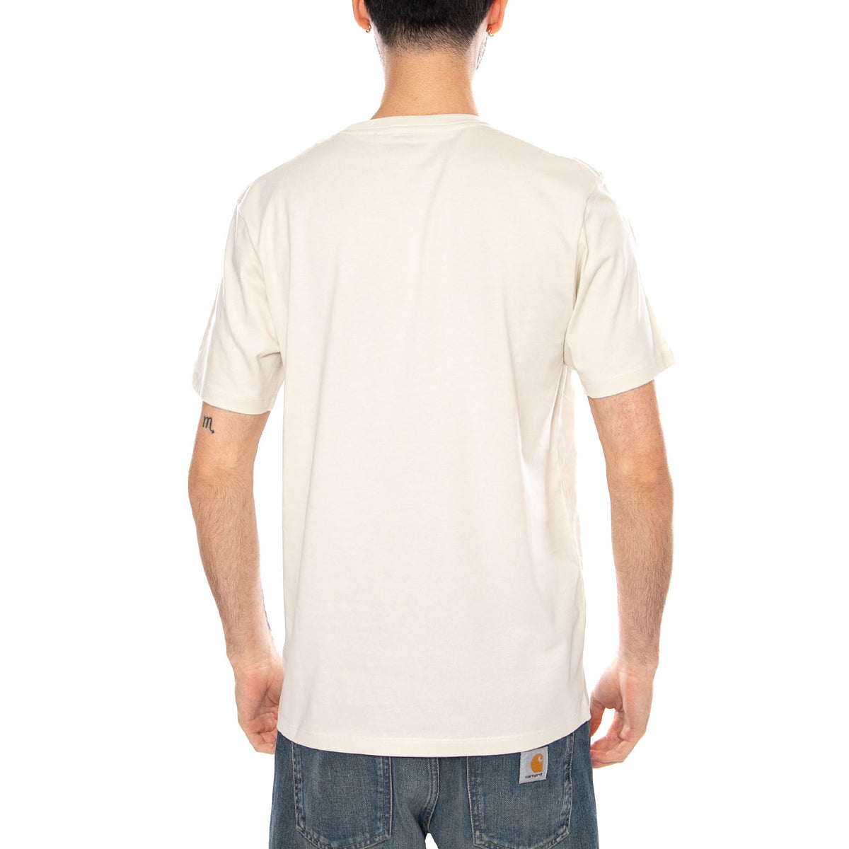 Sign Off Tee Vintage White - Maglietta Giorocollo Uomo Beige 112351234 WHT WRANGLER 