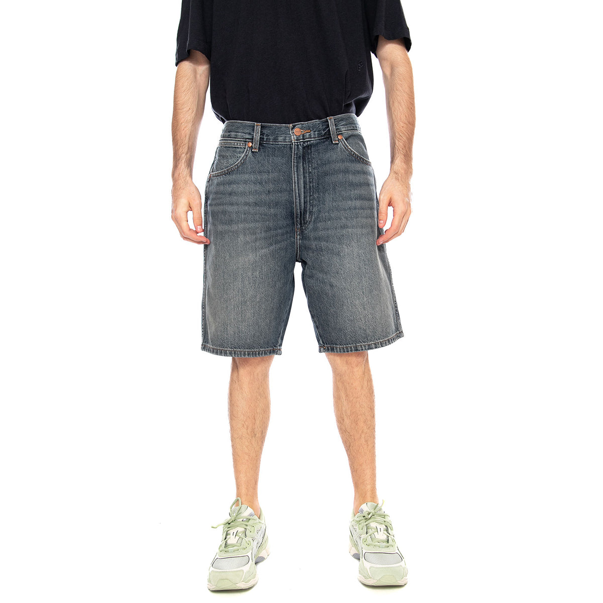 COWBOY SHORTS DUSK Dark Gray - Bermuda Denim Jeans Uomo Grigi 112378441 DGY WRANGLER 
