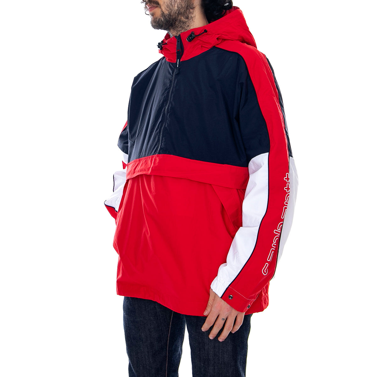 M' Terrace Pullover Dark Navy / Cardinal / White - Giacca Estiva Uomo Multicolore I026071.1C.90.03 . CARHARTT WIP 