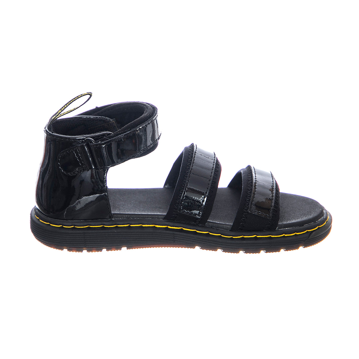 Junior Marabel Sandals - Black Patent Lamper - Sandali Bambino / Bambina Neri DMKMARJBK22352001 . DR.MARTENS 