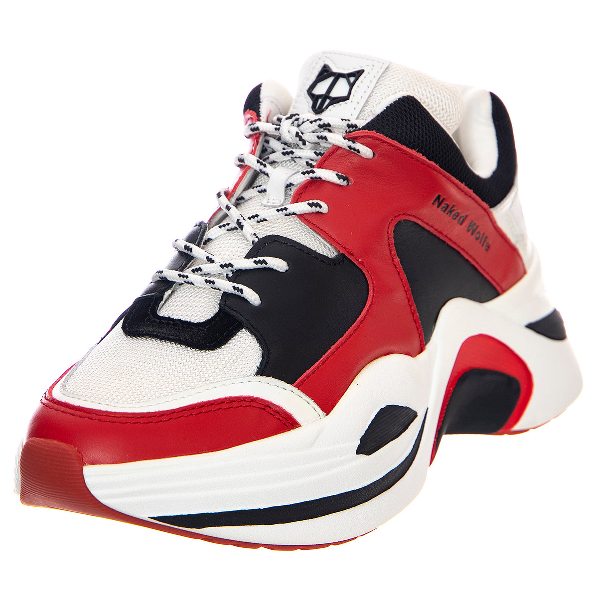 Titan Sneakers - Red / Combo - Scarpe Profilo Basso Uomo Multicolore NWMTITAN-RED . NAKED WOLFE 