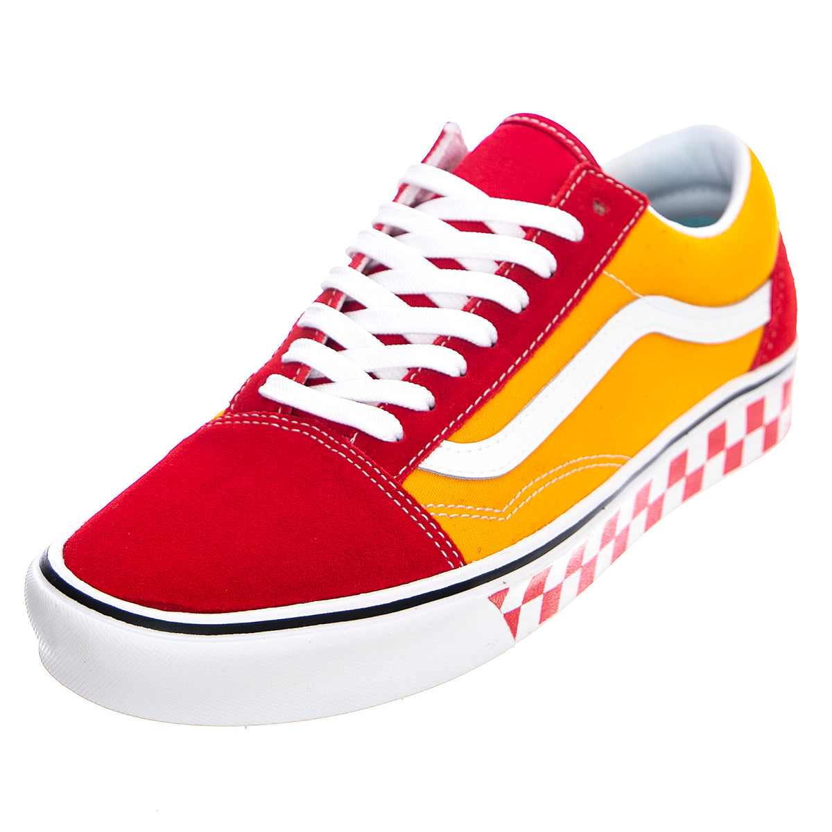 Tape Mix ComfyCush Old Skool Sneakers - Red / Cadmium - Scarpe Profilo Basso Uomo Multicolore VN0A3WMAWX41 . VANS 