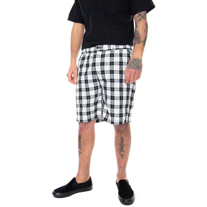 Mens Newton Dress Shorts - Black / Multi - Bermuda Uomo Multicolore 172120070-BKM . OBEY 