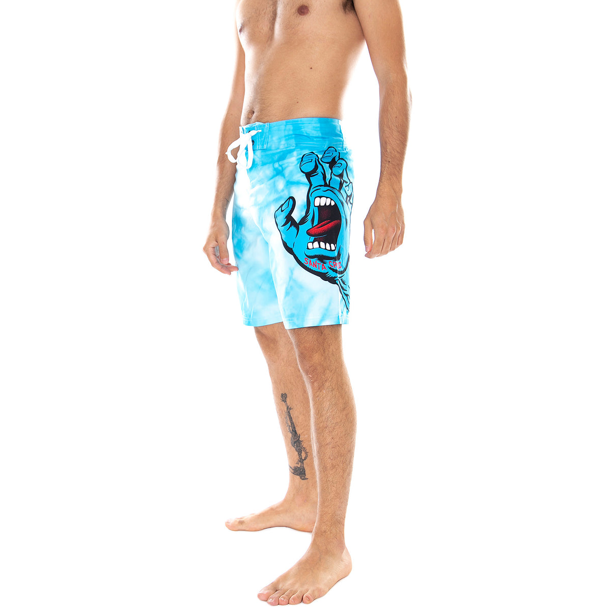 Mens Hand Boardie Swim Shorts - Blue Tie Dye - Bermuda da Bagno Uomo Multicolore SC-SS21-081 . SANTA CRUZ 