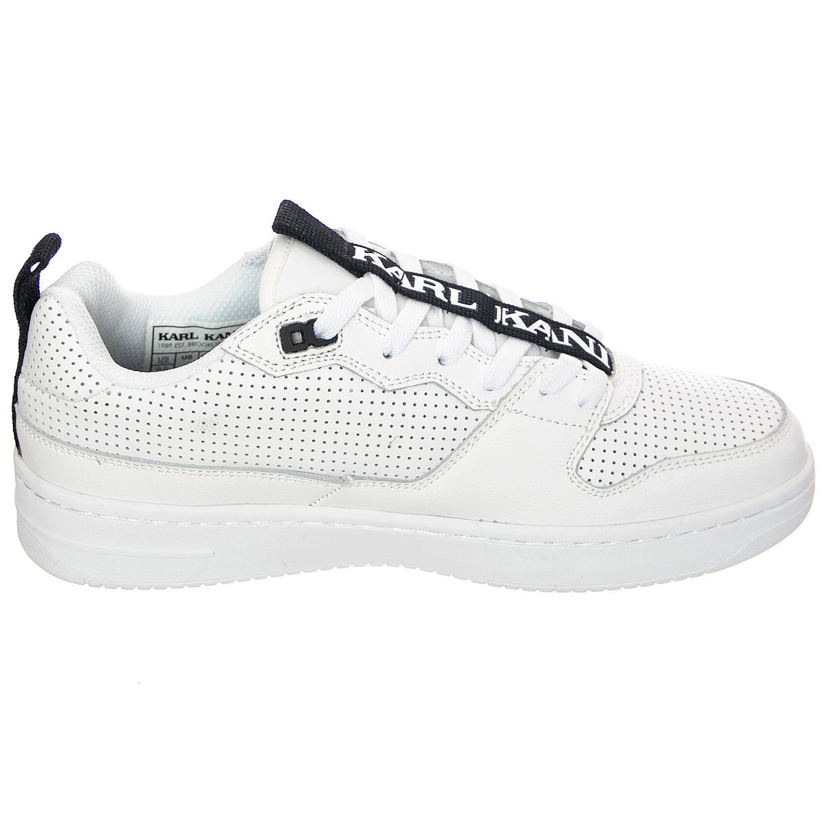 Mens Kani 89 Shoes - White / Black - Scarpe Stringate Profilo Basso Uomo Bianche KRSKKFWM000006 . KARL KANI 