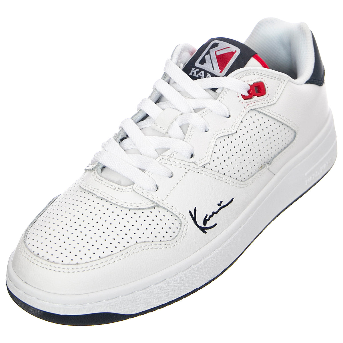 Mens Kani 89 Shoes - Classic White / Blue / Red - Scarpe Stringate Profilo Basso Uomo Bianche KRSKKFWM000012 . KARL KANI 