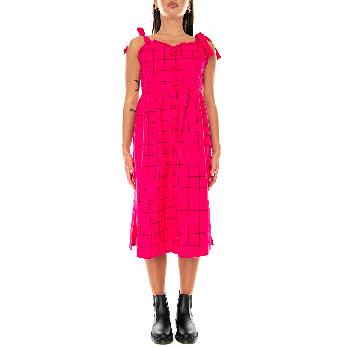 Caged In - Abito Donna Viola LOW30184TMW-PINK . LAZY OAF 