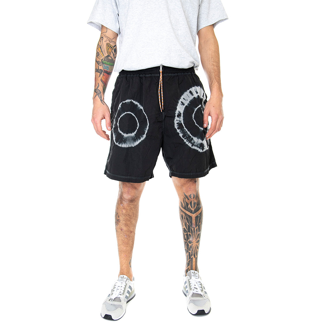 Tie-Dye Windcheater - Bermuda Uomo Neri SRAR30601-BLK . ARIES 