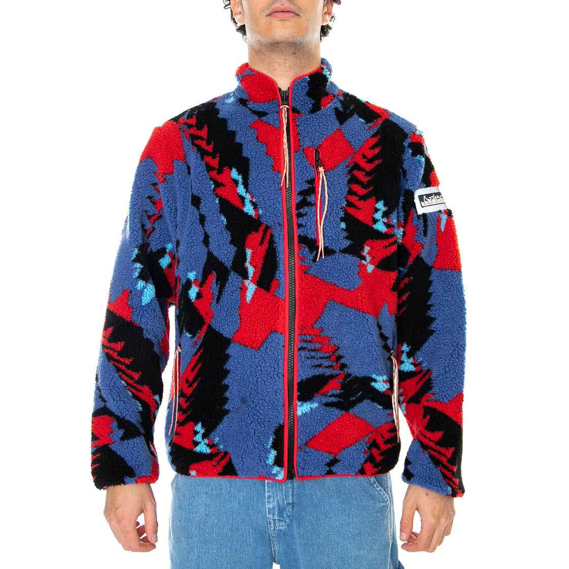Fleece Zip Through - Giacca Uomo Multicolore SRAR70005-MLT . ARIES 