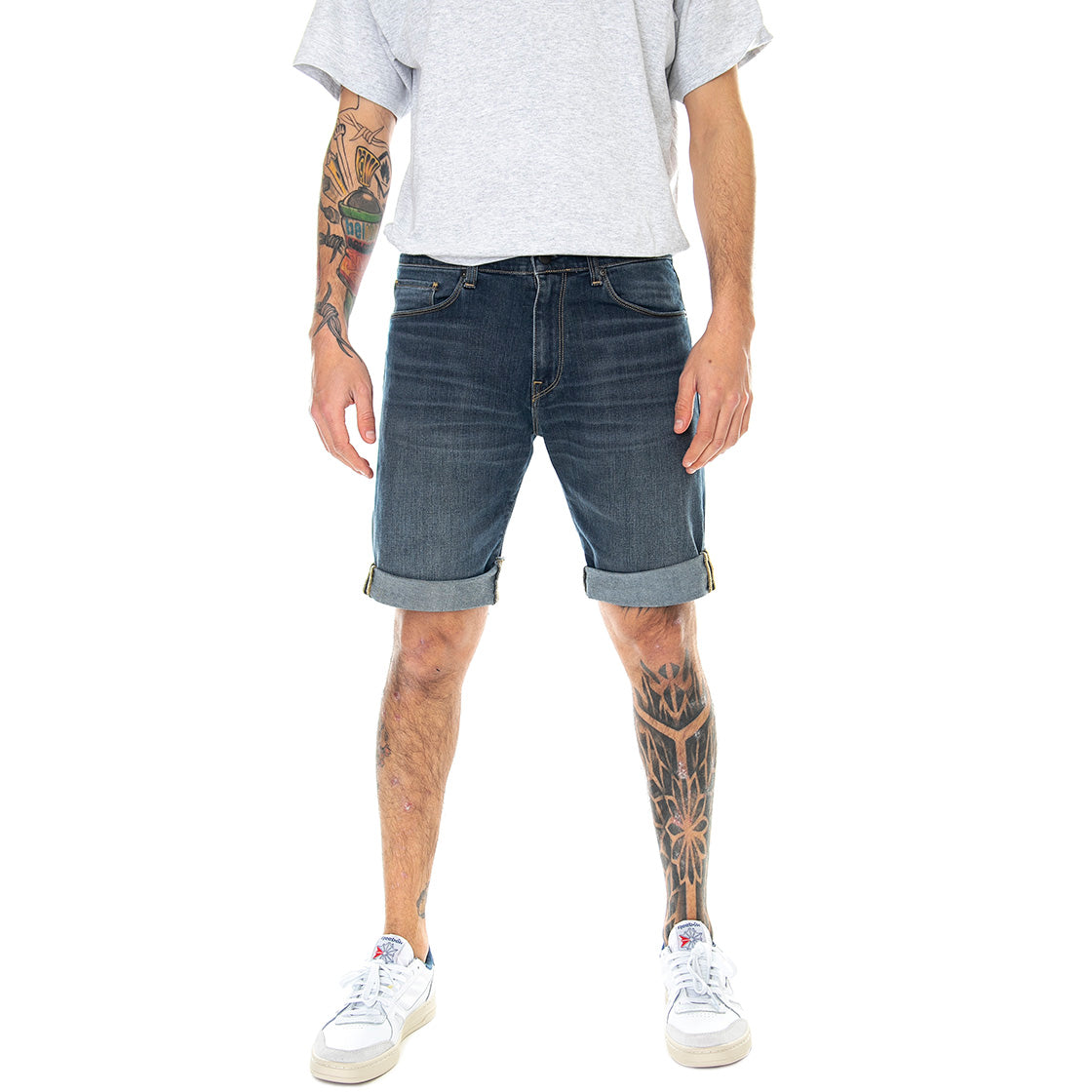 Swell Short Blue - Bermuda Denim Jeans Uomo Blu I023027.01.WV.00 . CARHARTT WIP 