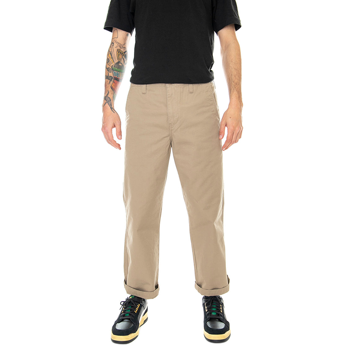 Dallas Leather StoneW - Pantaloni Uomo Marroni I024924.8Y.06.00 . CARHARTT WIP 