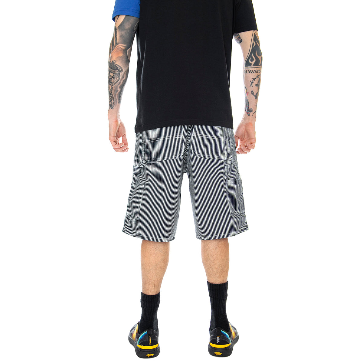 Single Knee Shorts - Blue / White - Bermuda Uomo Blu / Bianchi I027947.981.02.00 . CARHARTT WIP 