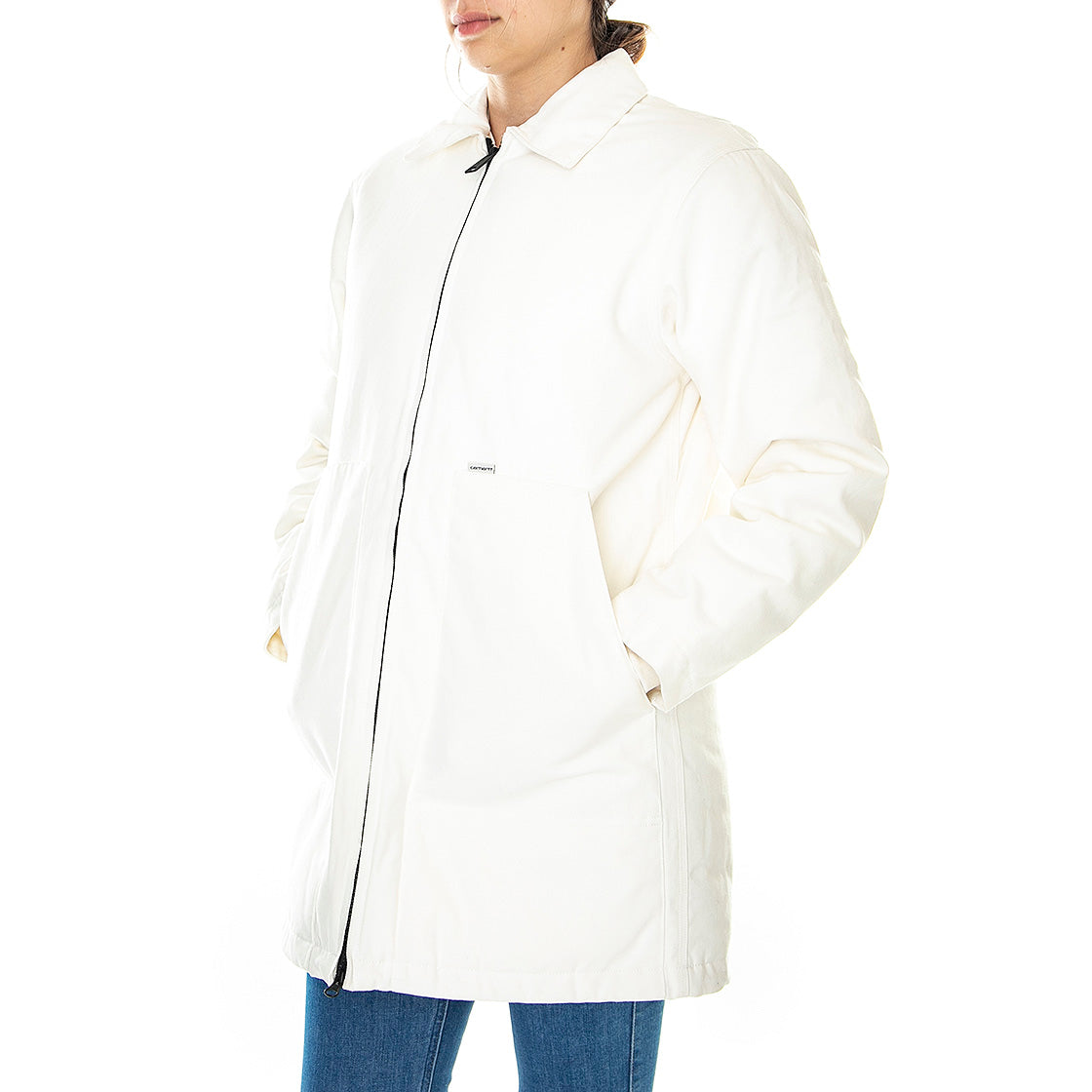 W' Brooke Coat Wax - Giacca Donna Bianca I028430.D6.00.03 . CARHARTT WIP 