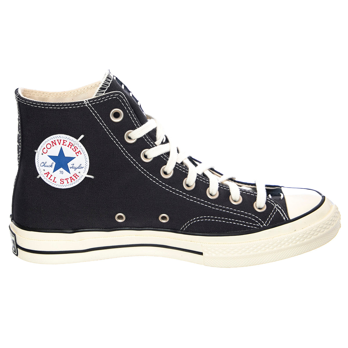 Chuck 70 Reconstructed Canvas Hi Sneakers - Black - Scarpe Profilo Alto Uomo Nere 164555C . CONVERSE 