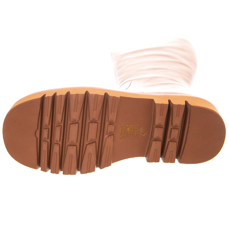 Tanked-Kh - Stivali Donna Beige / Natural JCSJCD03422-NUDE . JEFFREY CAMPBELL 