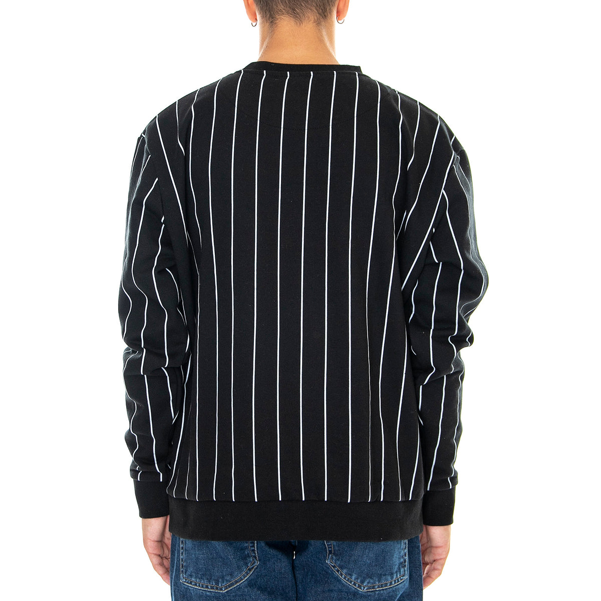 Originals Pinstripe - Felpa Girocollo Uomo Nera KRCKM213-081-1 . KARL KANI 