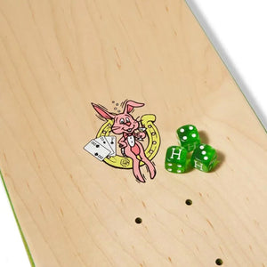 HUF X FREDDIE GIBBS CRAPS SKATE DECK GREEN - Tavola da Skate Verde AC00914 . HUF 