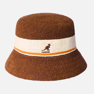 BERMUDA STRIPE BUCKET MAHOGANY - Cappello da Pescatore Marrone K3326ST-MH240 . KANGOL 