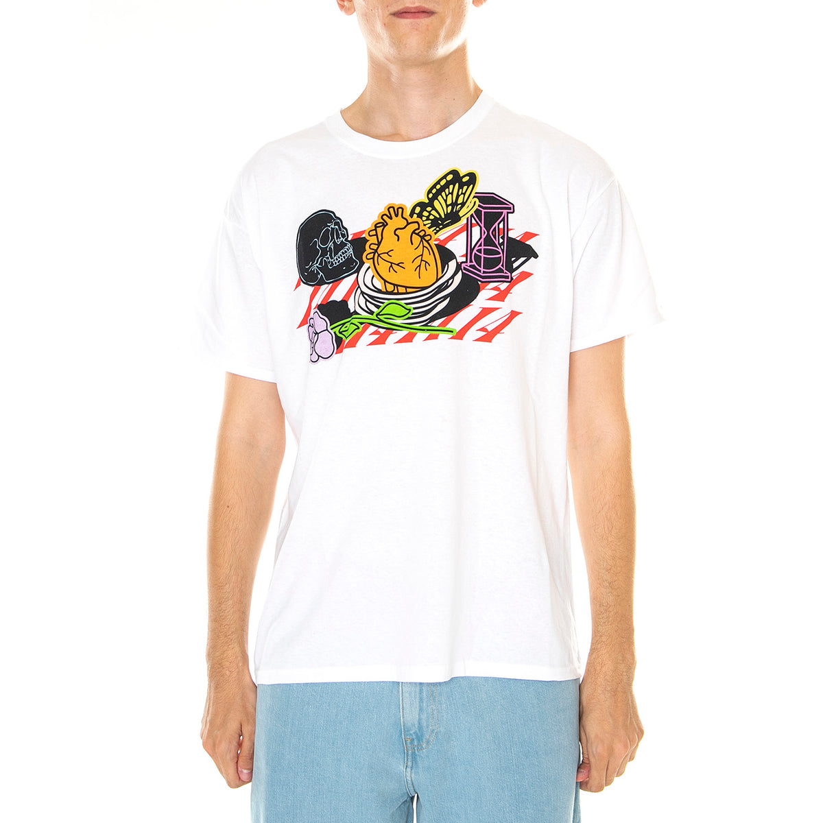 M' Erk14 For London 03 White - Maglietta Girocollo Uomo Bianca ERK14-30 . LONDON STORE 