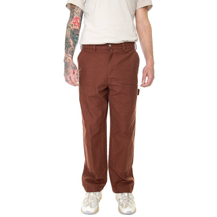 Big Timer Double Knee Carpenter Pant Sepia - Pantaloni Uomo Marroni 142020211-SEP . OBEY 