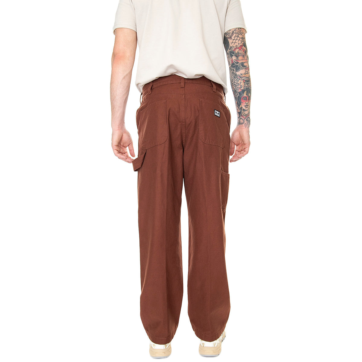Big Timer Double Knee Carpenter Pant Sepia - Pantaloni Uomo Marroni 142020211-SEP . OBEY 