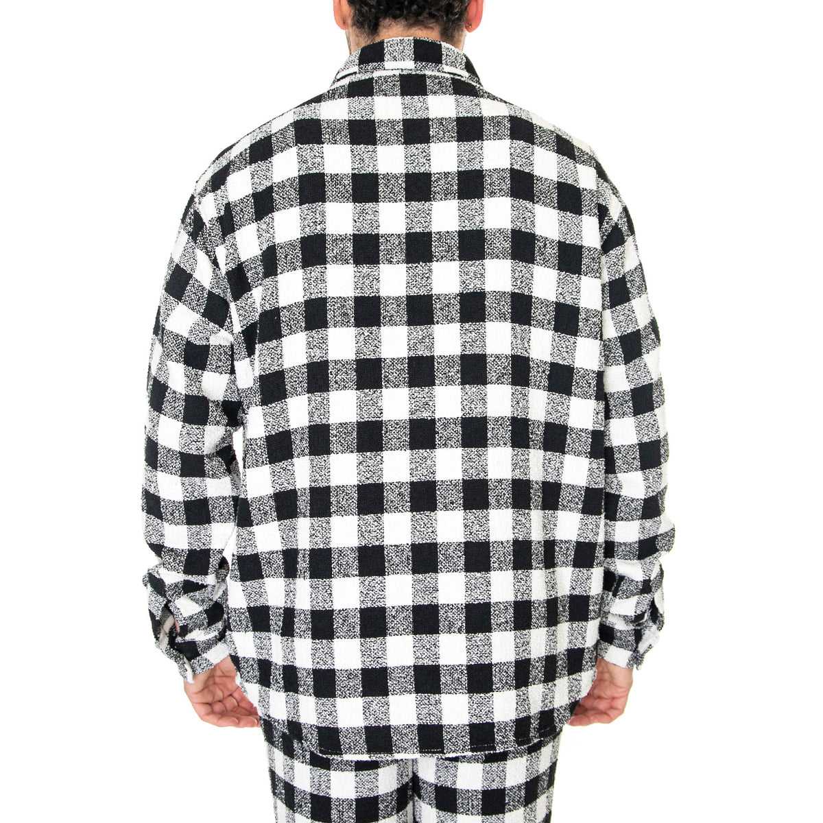 OC x DICKIES Tweed Shirt Black Check - Camicia Uomo Nera / Multicolore DK0A4Y4WE901 . DICKIES 