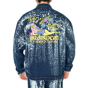 BD x DICKIES Gardening Jacket Bleached Denim - Giacca Uomo Blu Denim / Multicolore DK0A4YCQE971 . DICKIES 