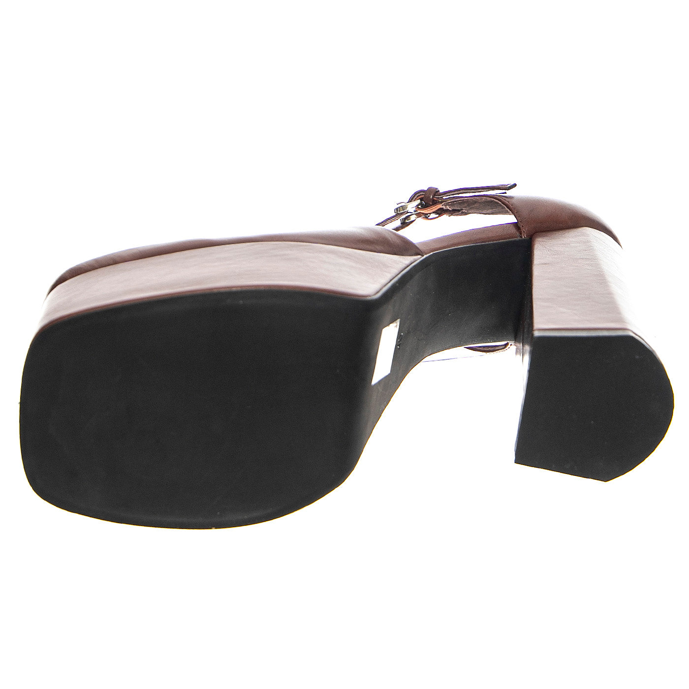 LEILA BROWN PATENT - Sandali Donna Marroni JCSR726PG-19-006-BRO . JEFFREY CAMPBELL 