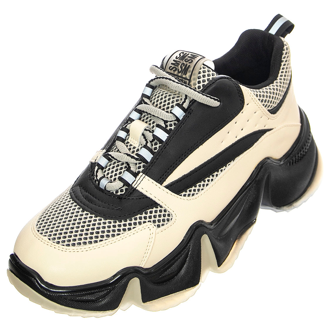 City Soul Blk / Bone - Scarpe Stringate Profilo Basso Donna Bianche / Nere / Multicolore SMPCITY SOUL-BLKBON . STEVE MADDEN 