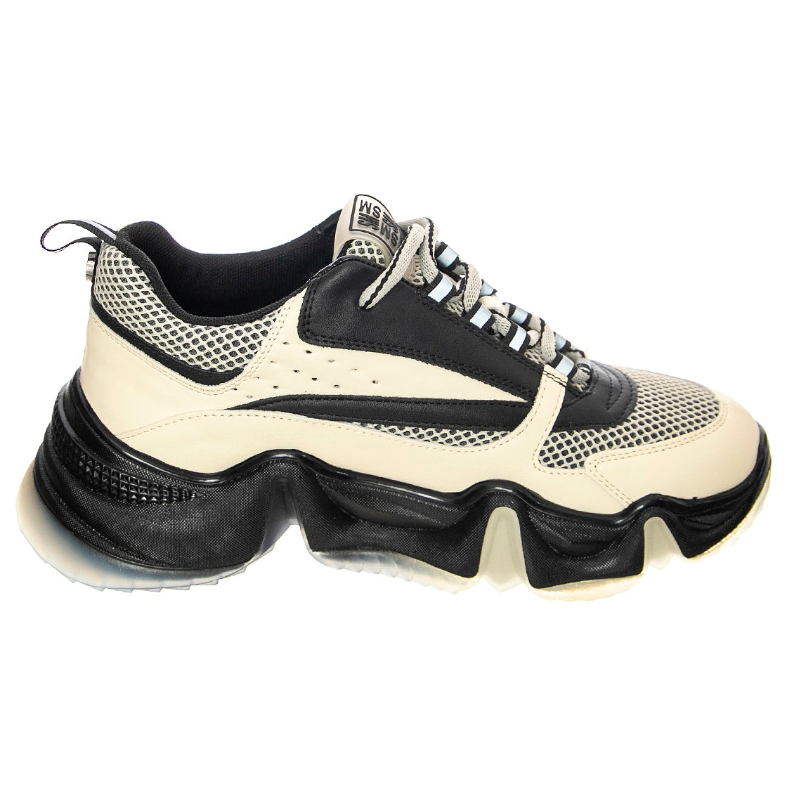 City Soul Blk / Bone - Scarpe Stringate Profilo Basso Donna Bianche / Nere / Multicolore SMPCITY SOUL-BLKBON . STEVE MADDEN 