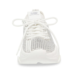 Poise White Mesh + TPU + Stones - Scarpe Stringate Profilo Basso Donna Multicolore SMPPOISE-WHT . STEVE MADDEN 