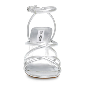 AT-LAST SILVER SYNTHETIC - Sandali con Tacco Alto Donna Argento SMSAT-LAST-SIL . STEVE MADDEN 