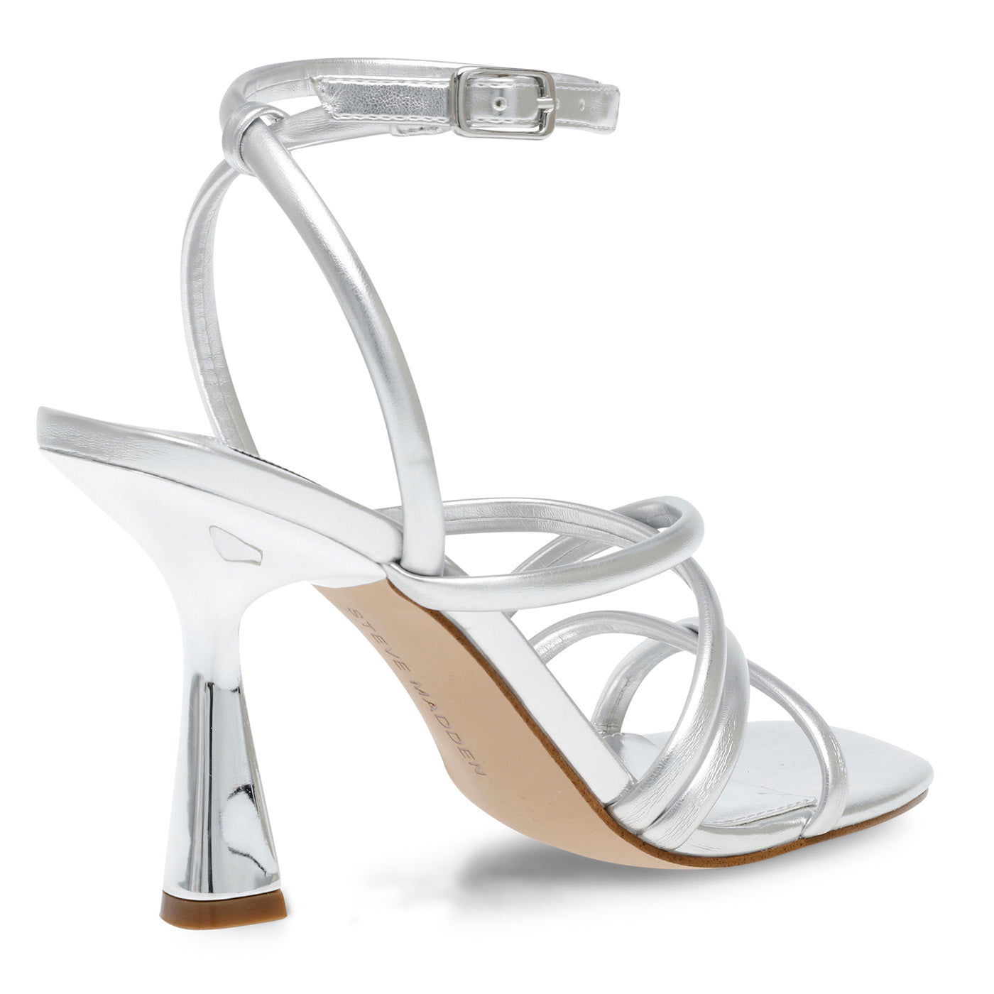 AT-LAST SILVER SYNTHETIC - Sandali con Tacco Alto Donna Argento SMSAT-LAST-SIL . STEVE MADDEN 