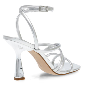 AT-LAST SILVER SYNTHETIC - Sandali con Tacco Alto Donna Argento SMSAT-LAST-SIL . STEVE MADDEN 