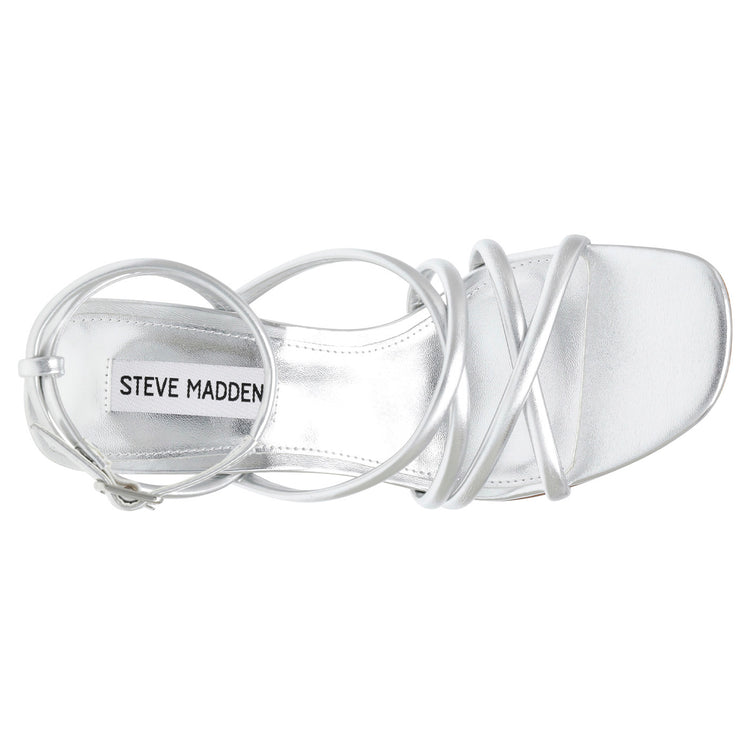 AT-LAST SILVER SYNTHETIC - Sandali con Tacco Alto Donna Argento SMSAT-LAST-SIL . STEVE MADDEN 