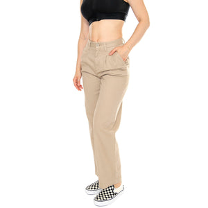 W' Cara Pant Wall /garment dyed - Pantaloni Donna Beige I029802.G1GD . CARHARTT WIP 